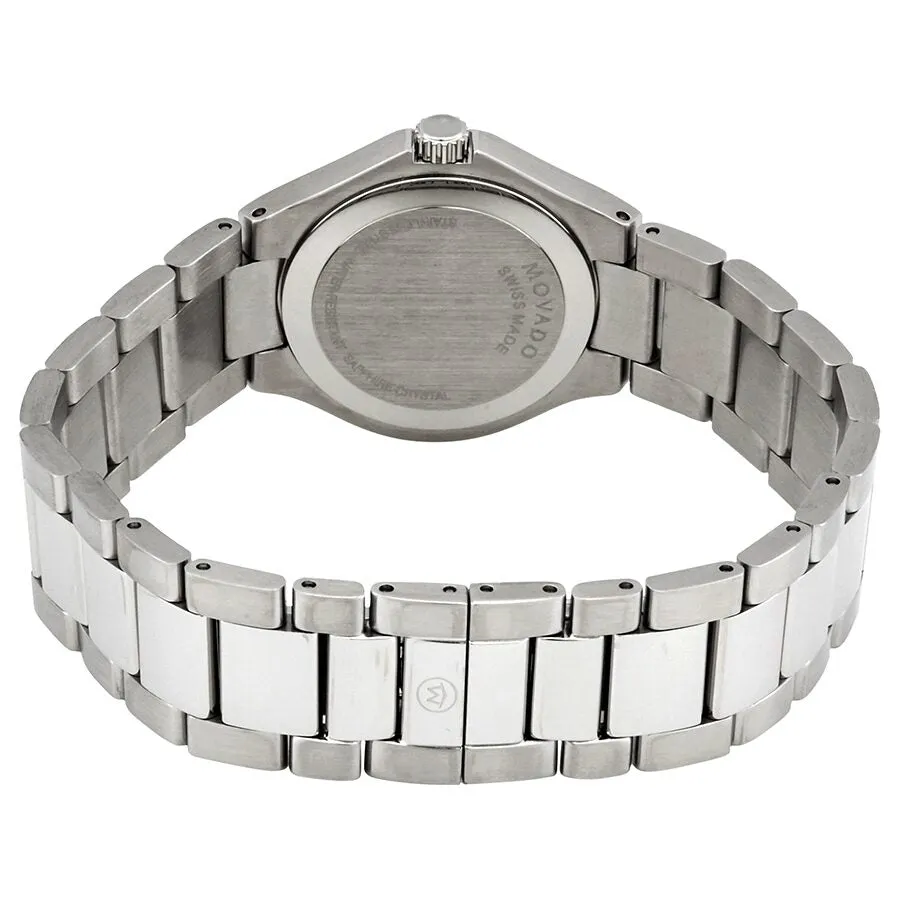 Movado Defio Quartz Black Dial Ladies Watch 0607308