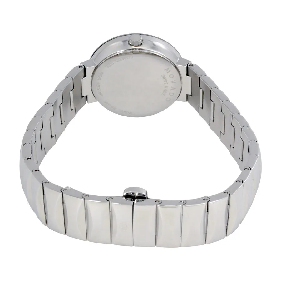 Movado Sapphire Grey Mother of Pearl Dial Ladies Watch 0607048