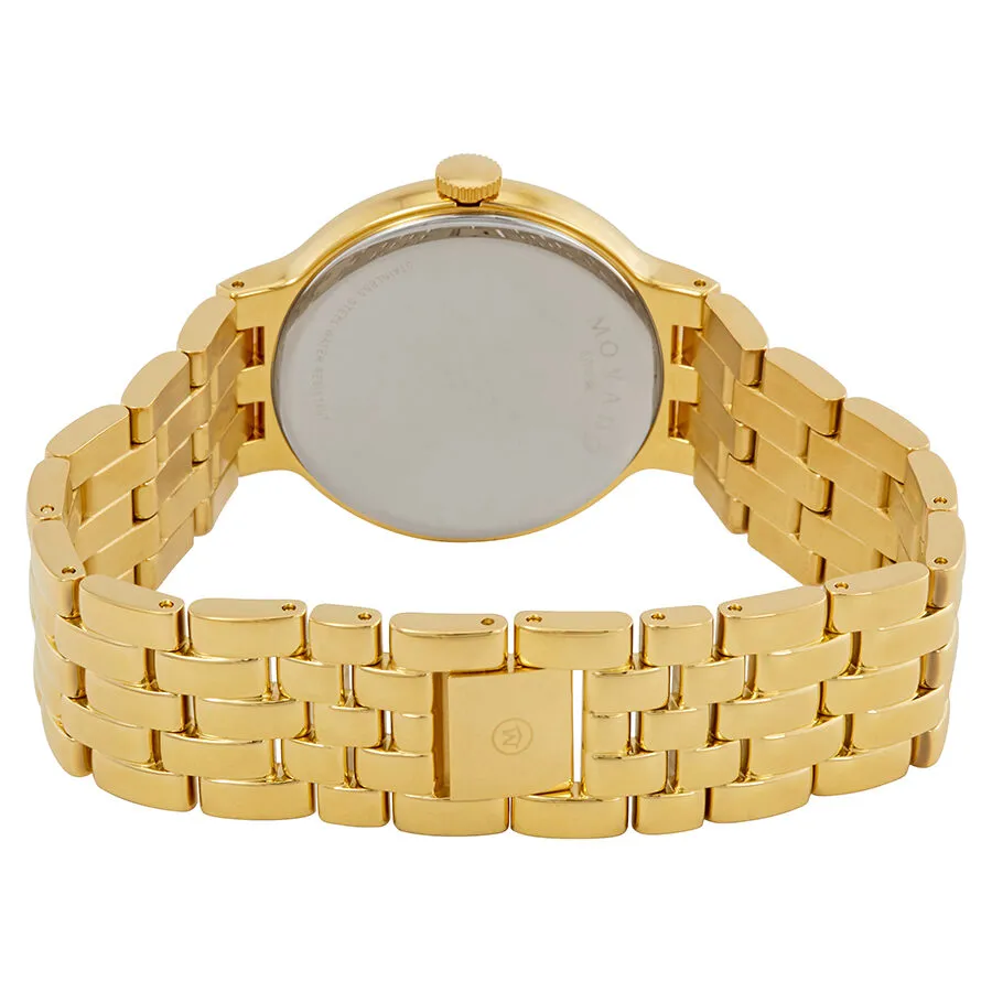 Movado Veturi Black Yellow Gold PVD Dial Men's Watch 0606934