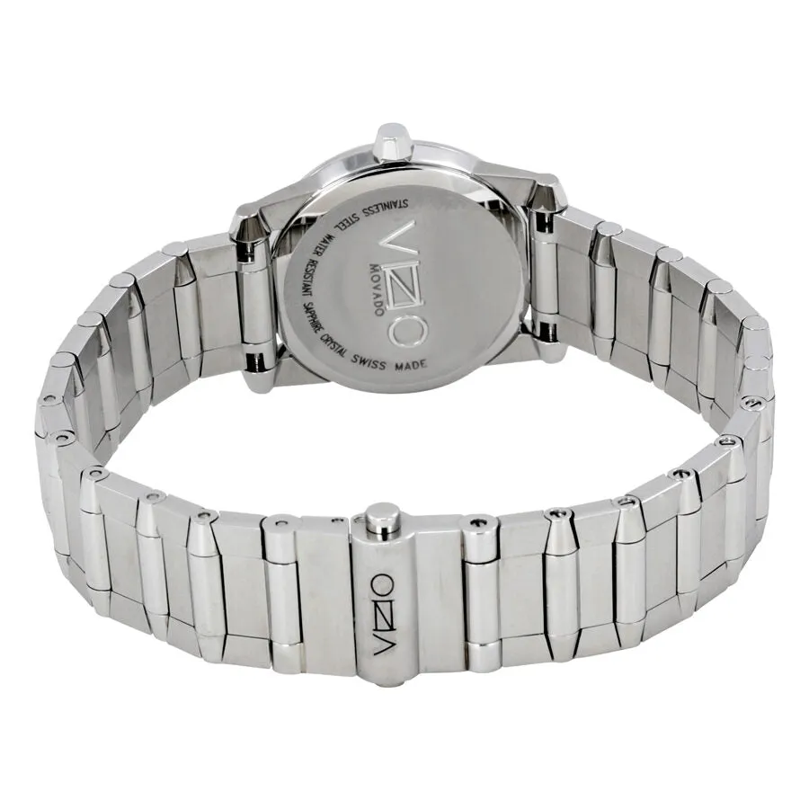 Movado Vizio Black Dial Stainless Steel Ladies Watch 0606681