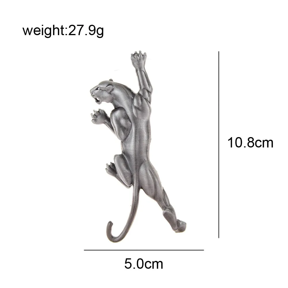 Muscle Tiger Brooches For Men Vivid Cute Animal Leopard Pins Brooch