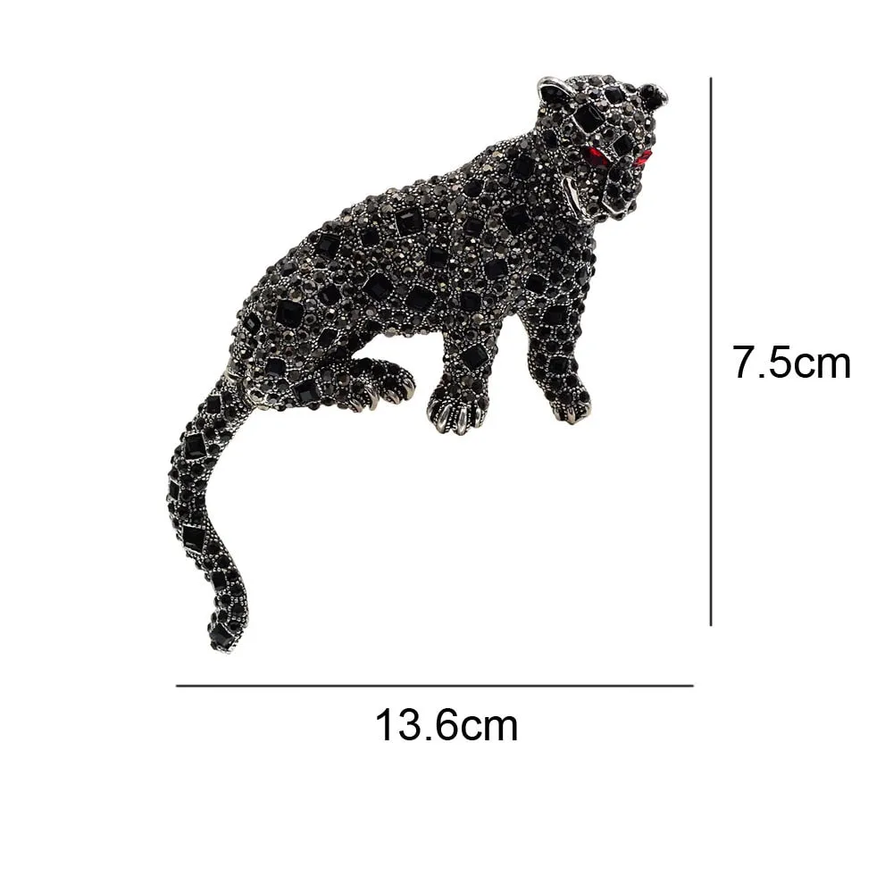 New Arrival Rhinestone Leopard Brooches For Women