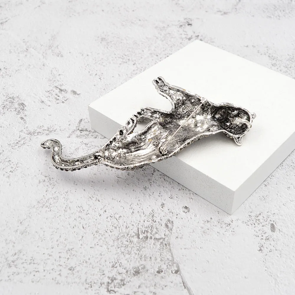New Arrival Rhinestone Leopard Brooches For Women
