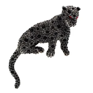 New Arrival Rhinestone Leopard Brooches For Women