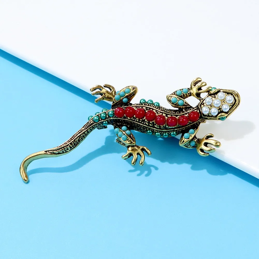 New Arrival Vintage Lizard Brooch Women And Men