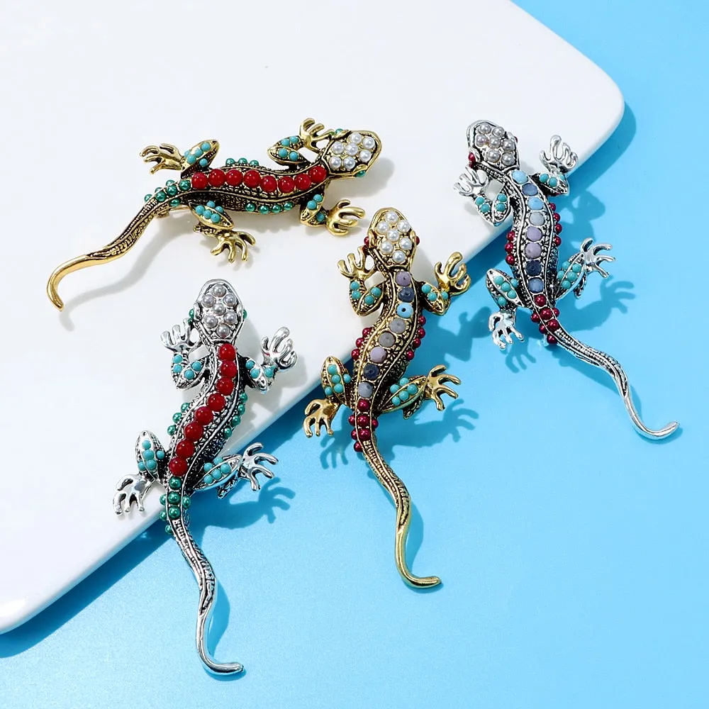 New Arrival Vintage Lizard Brooch Women And Men