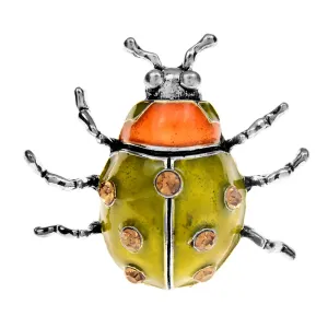 New Color Arrival Enamel Ladybug Brooches for Women