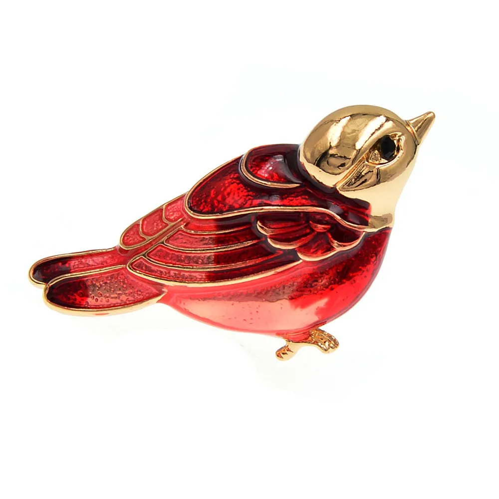 New Fshion Enamel Birds Brooches Sweet Cute Animal Parrot Brooch