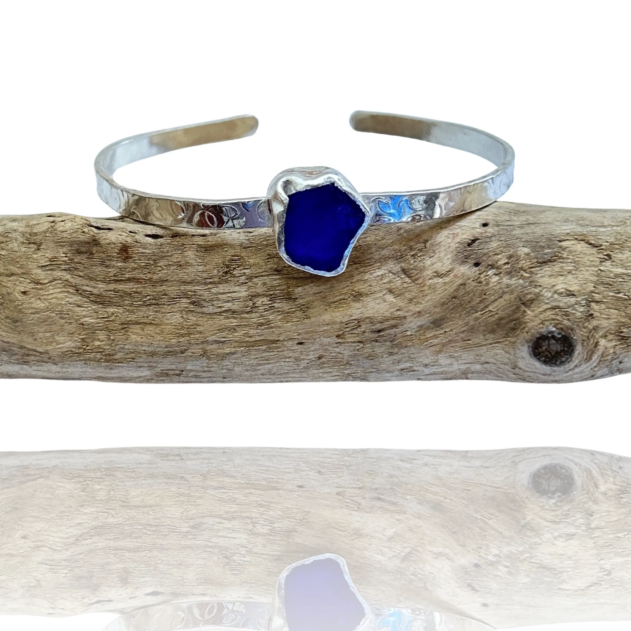 Ocean Sea Glass Cuff