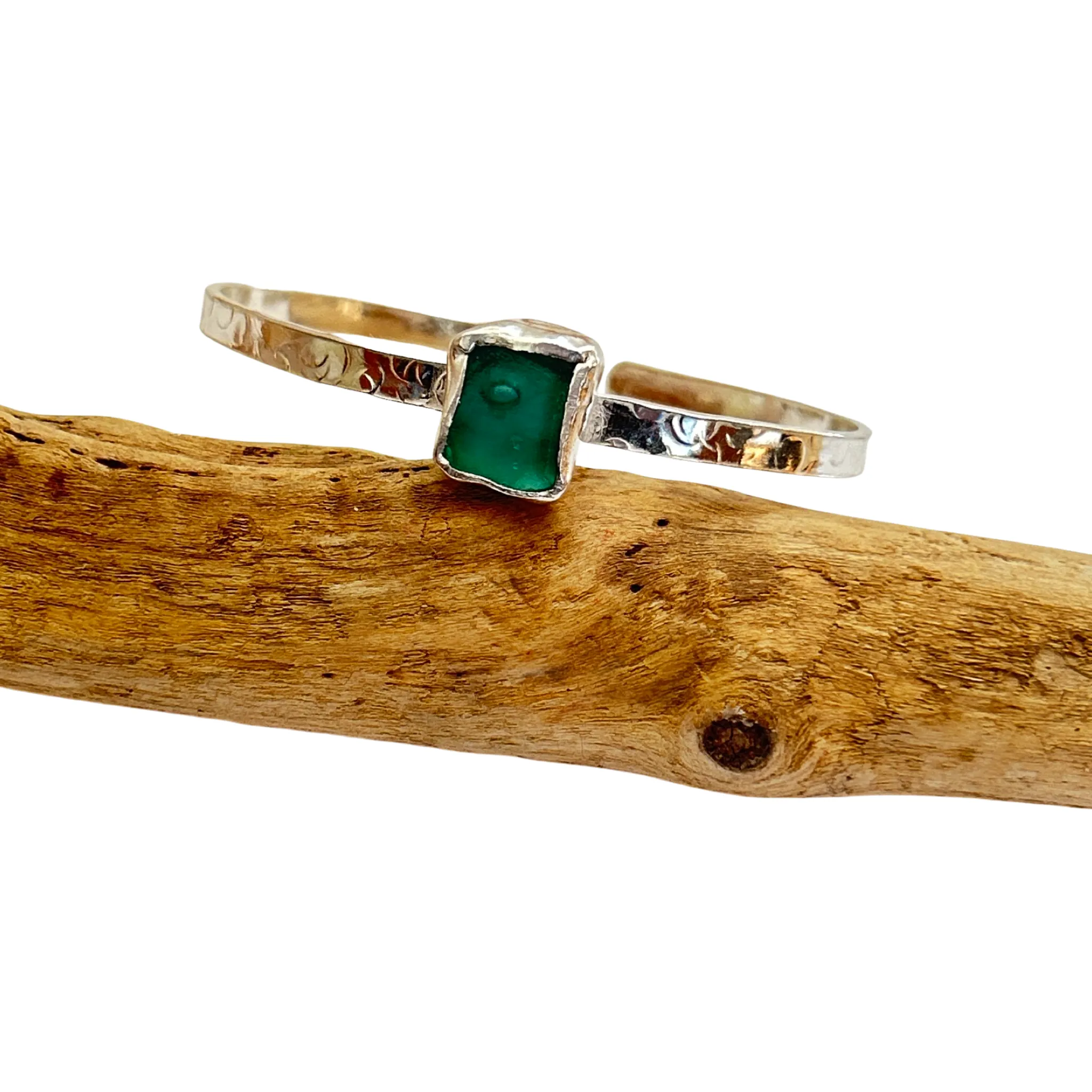 Ocean Sea Glass Cuff