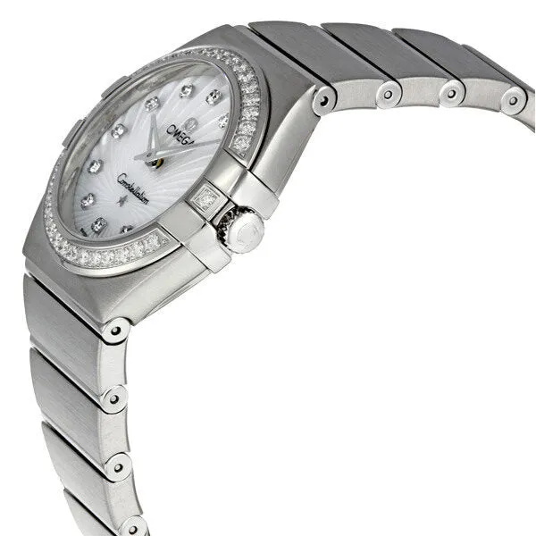 Omega Constellation Diamond Mother of Pearl Dial Ladies Watch 12315276055002 123.15.27.60.55.002
