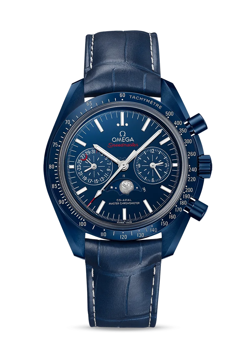 Omega Speedmaster Moonwatch Mens 44.25mm Ceramic Co-Axial Automatic Moonphase Watch 304.93.44.52.03.001