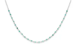Panacea Amazonite Silver Gemstone Necklace