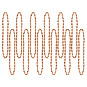 Party Bead Necklaces - Small Round orange (12 per Package)