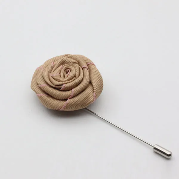 Two Color Fabric Flower Lapel Pins