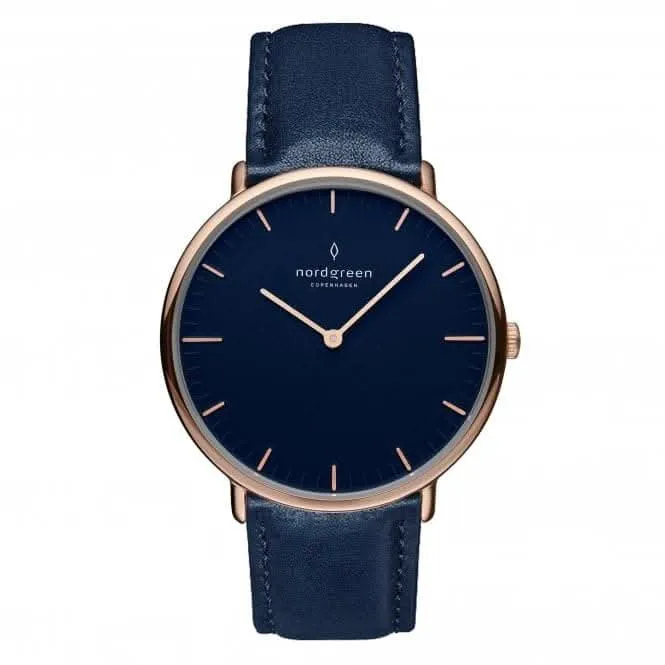 Unisex Native Leather Rose Gold 36mm Watch NR36RGLENANA