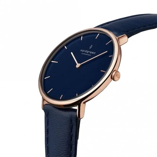 Unisex Native Leather Rose Gold 36mm Watch NR36RGLENANA