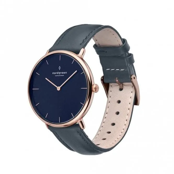 Unisex Native Leather Rose Gold 36mm Watch NR36RGLENANA