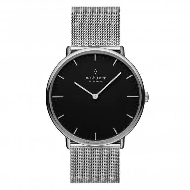 Unisex Native Mesh Silver 36mm Watch NR36SIMESIBL