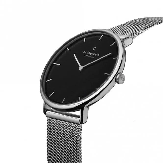 Unisex Native Mesh Silver 36mm Watch NR36SIMESIBL