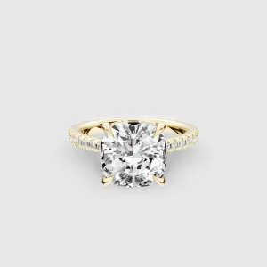 V-ictory Halo Solitaire Ring-Cushion