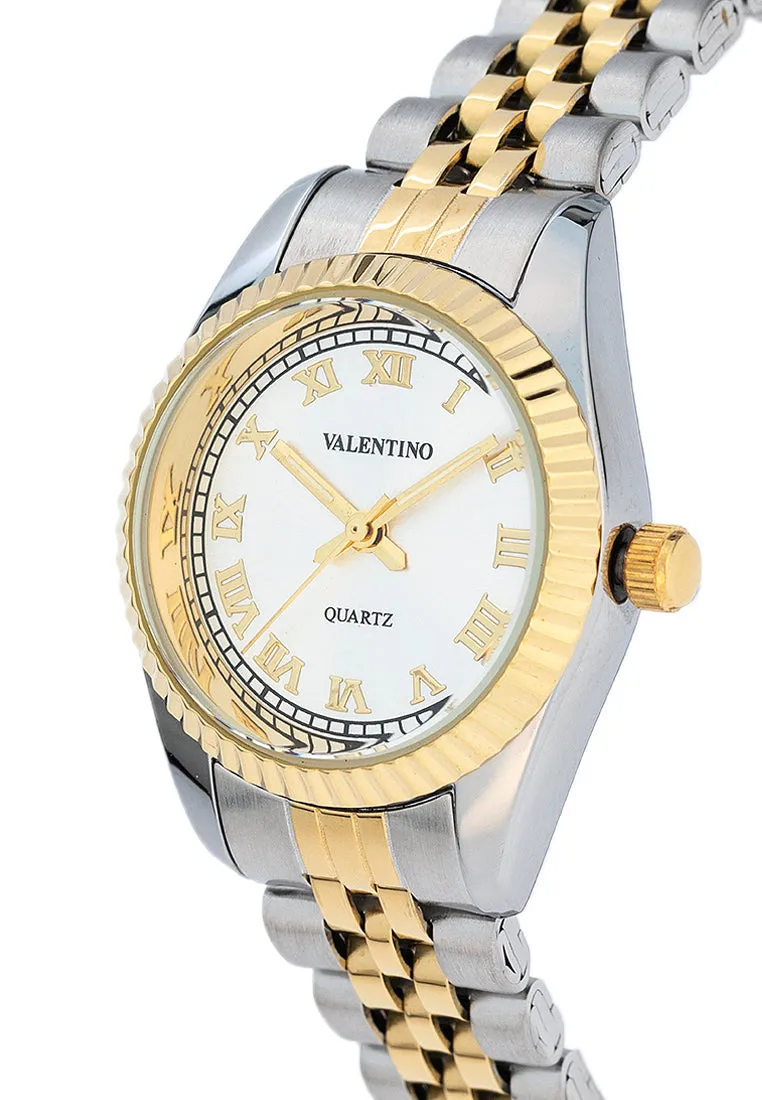 Valentino 20122403-TWO TONE - SILVER DIAL Stainless Steel Strap Analog Watch for Women