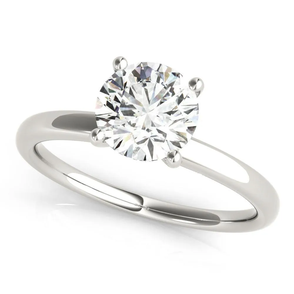 Vintage Charlotte Engagement Ring 1/2 Ct IGI Certified