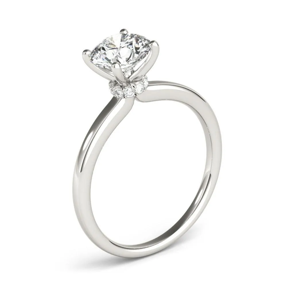 Vintage Charlotte Engagement Ring 1/2 Ct IGI Certified