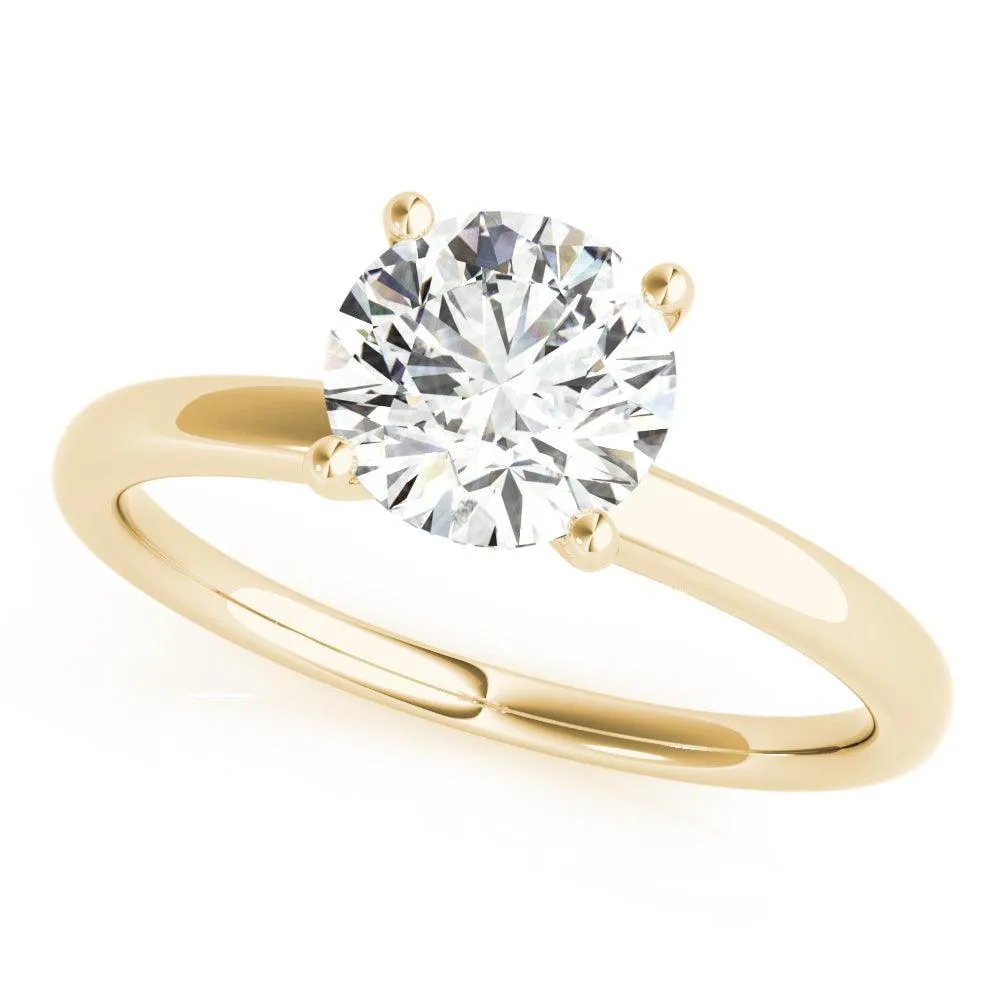 Vintage Charlotte Engagement Ring 1/2 Ct IGI Certified