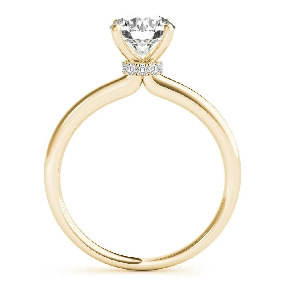 Vintage Charlotte Engagement Ring 1/2 Ct IGI Certified