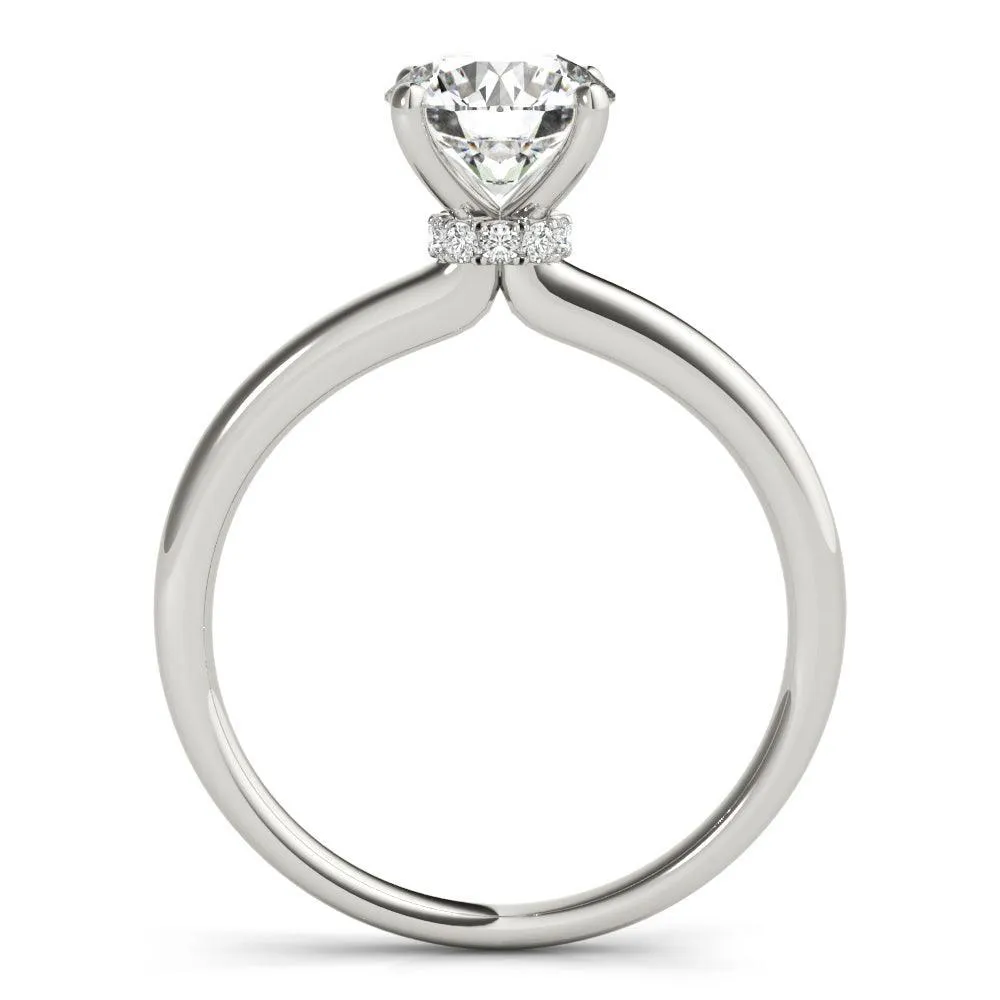 Vintage Charlotte Engagement Ring 1/2 Ct IGI Certified